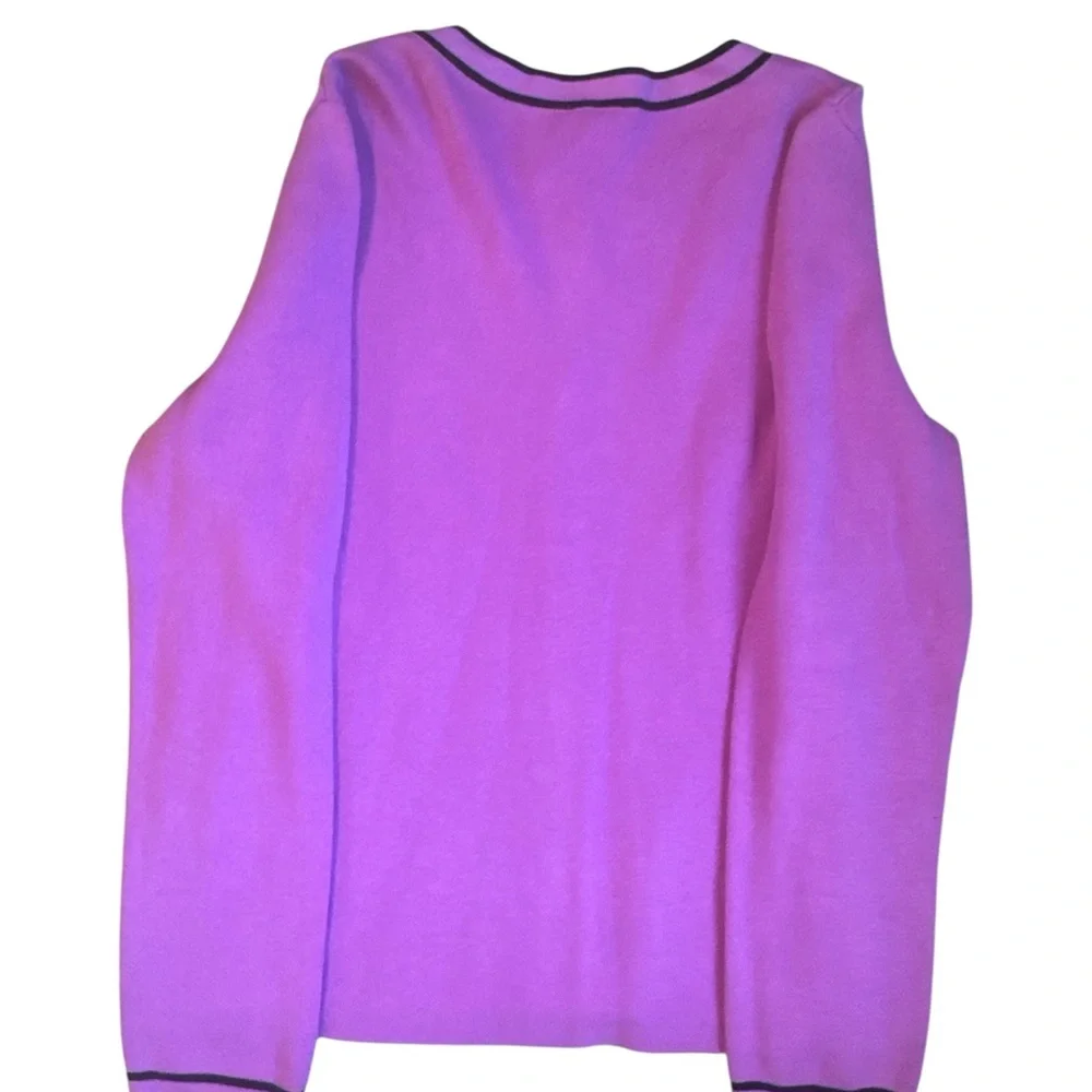 Talbots Crewneck Cardigan Size Medium - Picture 3 of 5